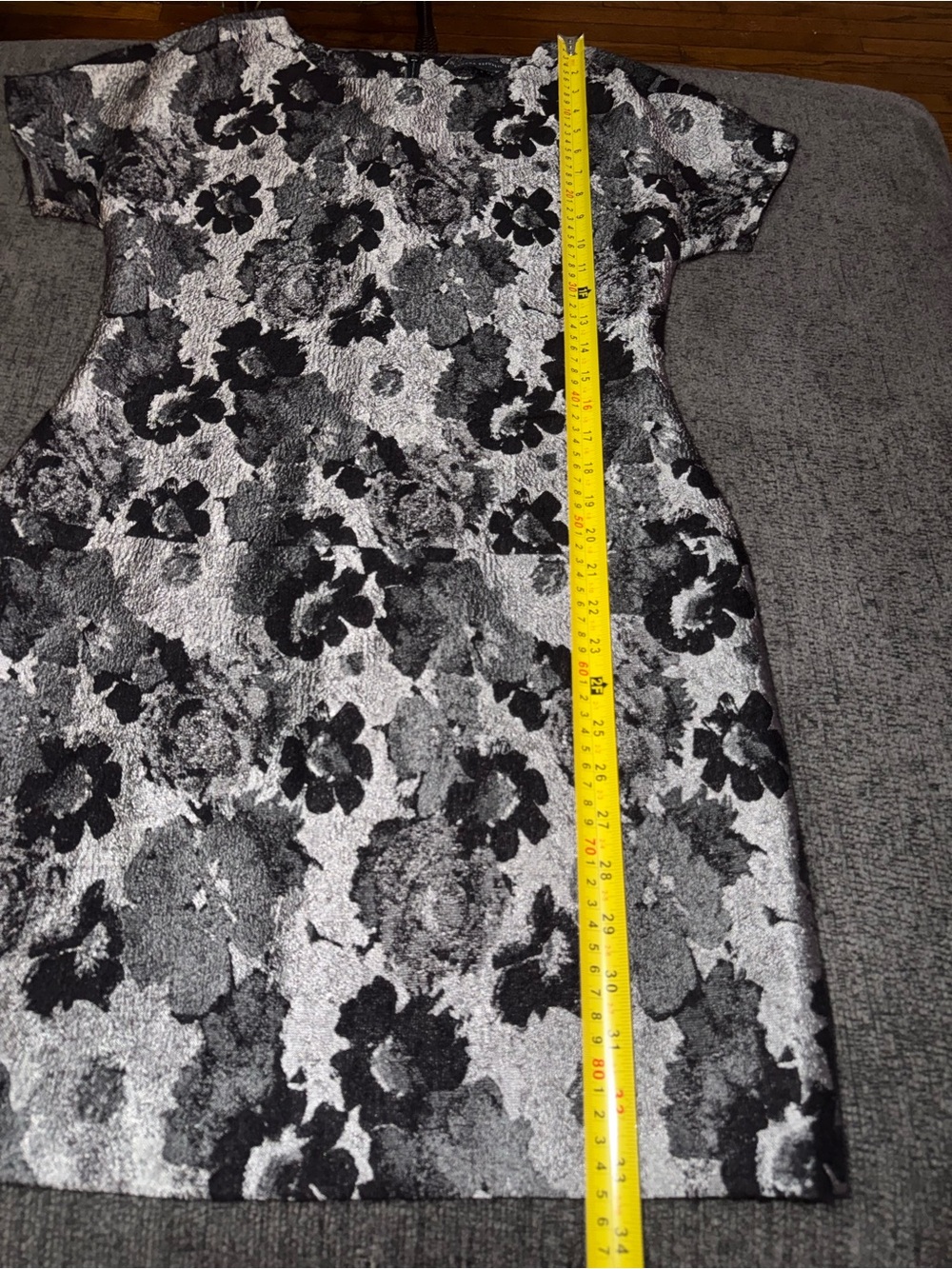 Banana Republic Metallic Floral Cocktail Holiday Party Dress Size 2 - Picture 6 of 10